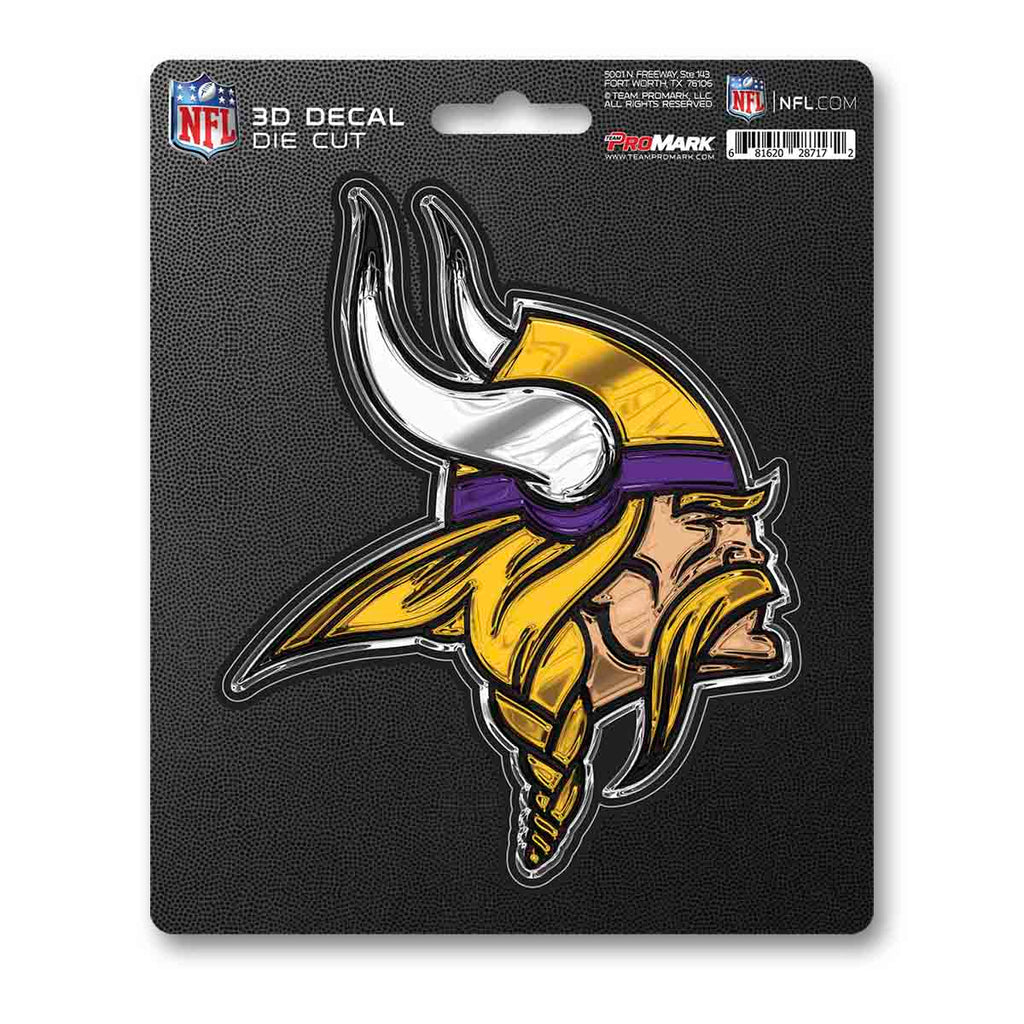 Minnesota Vikings Decal 5x8 Die Cut 3D Logo Design