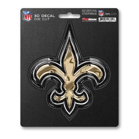 New Orleans Saints Decal 5x8 Die Cut 3D Logo Design