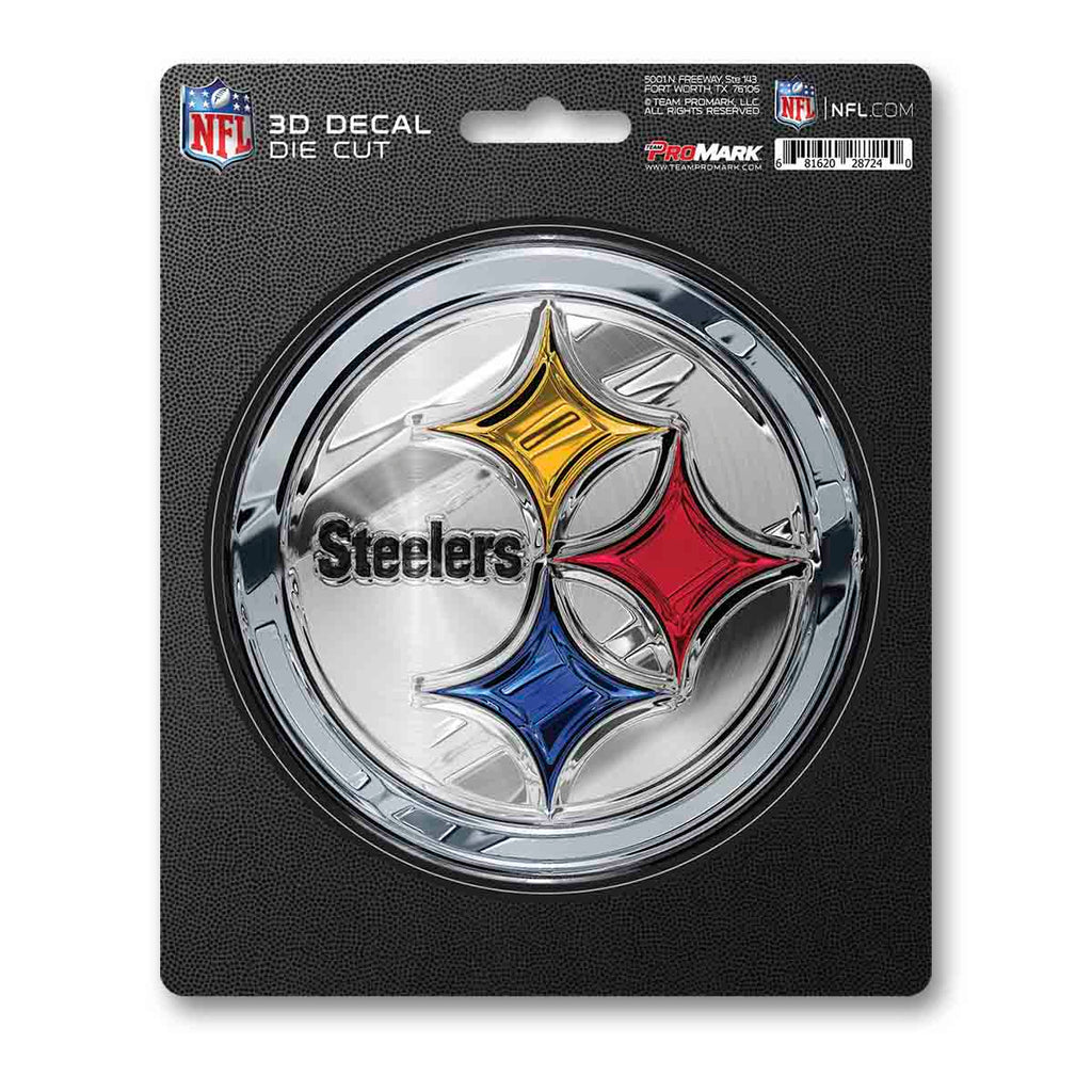 Pittsburgh Steelers Decal 5x8 Die Cut 3D Logo Design
