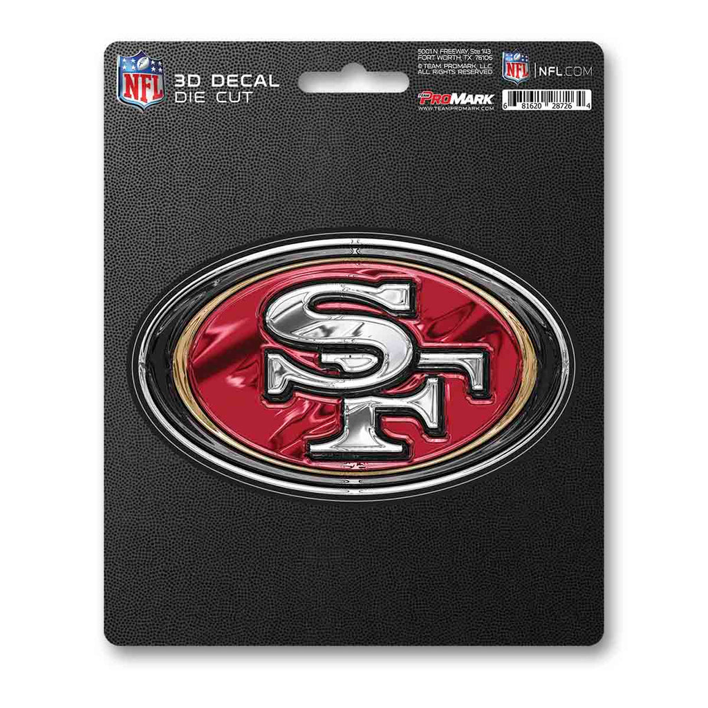 San Francisco 49ers Decal 5x8 Die Cut 3D Logo Design