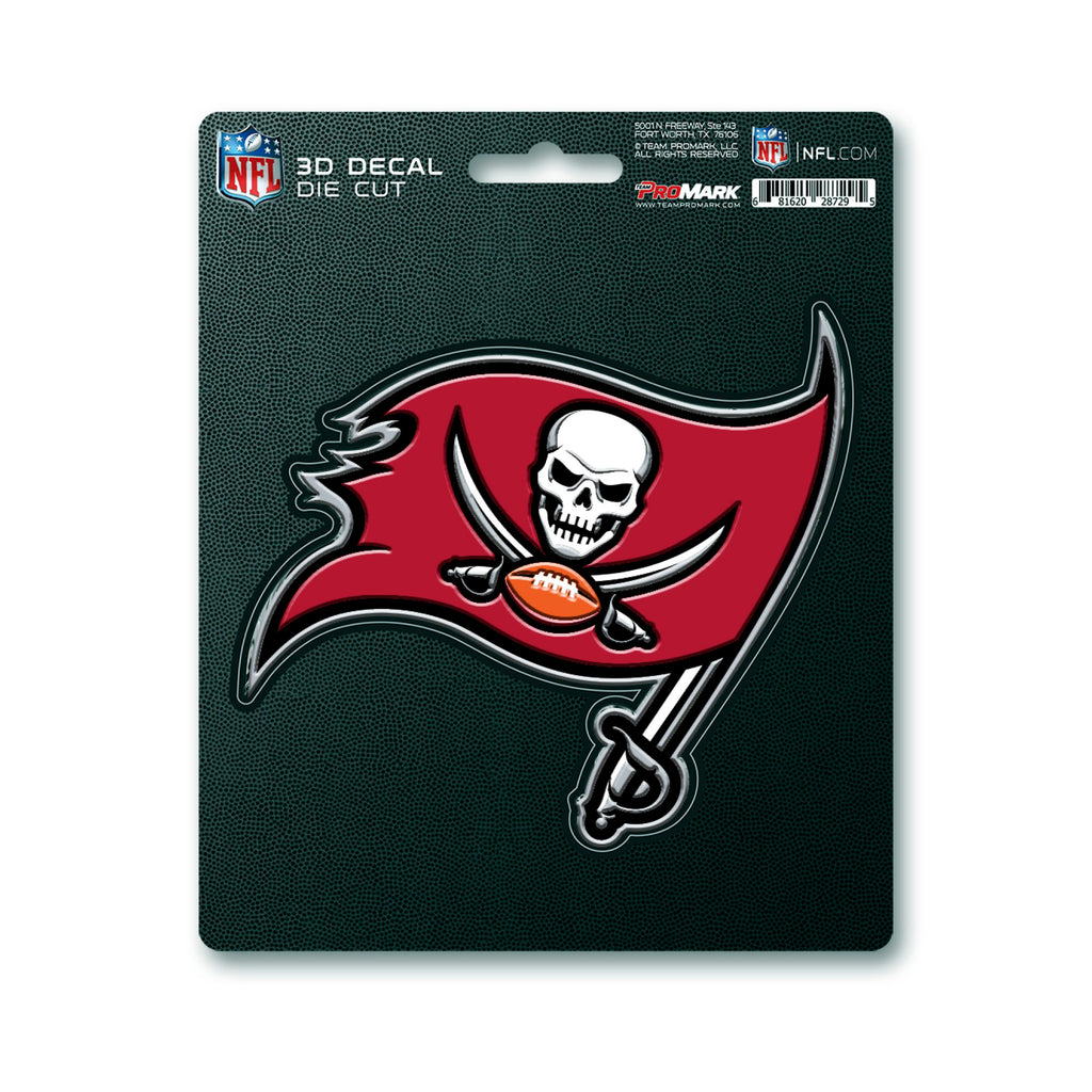 Tampa Bay Buccaneers Decal 5x8 Die Cut 3D Logo Design