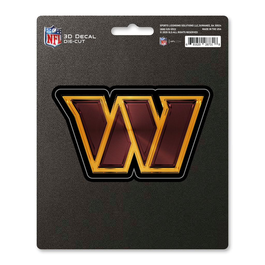 Washington Huskies Commanders Decal 5x8 Die Cut 3D Logo Design