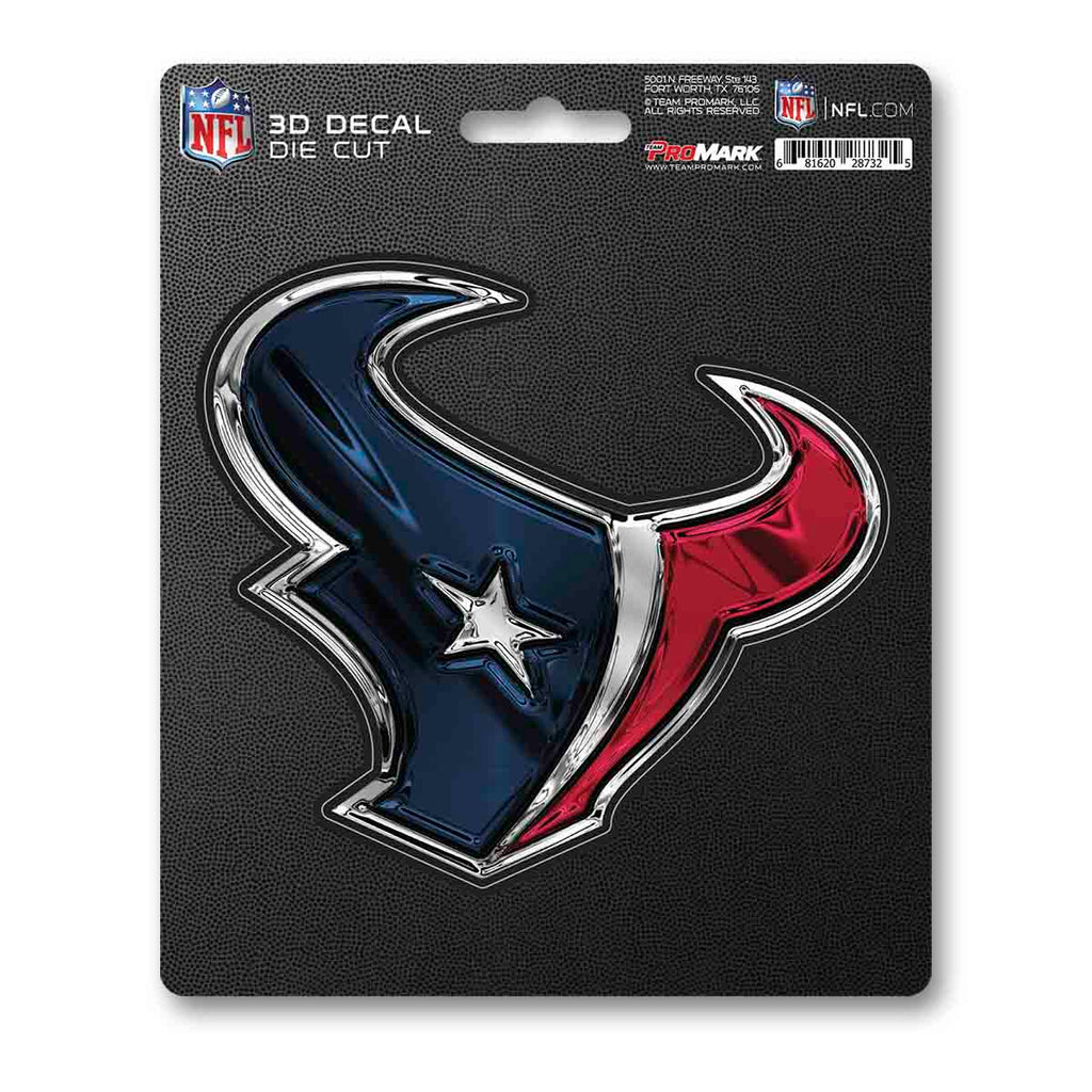 Houston Texans Decal 5x8 Die Cut 3D Logo Design