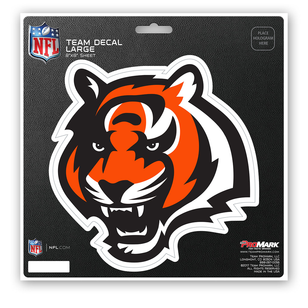 Cincinnati Bengals Decal 8x8 Die Cut Special Order