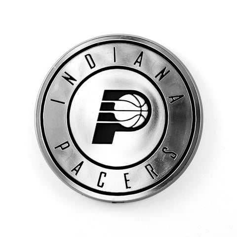 Indiana Pacers Auto Emblem Silver Chrome Special Order
