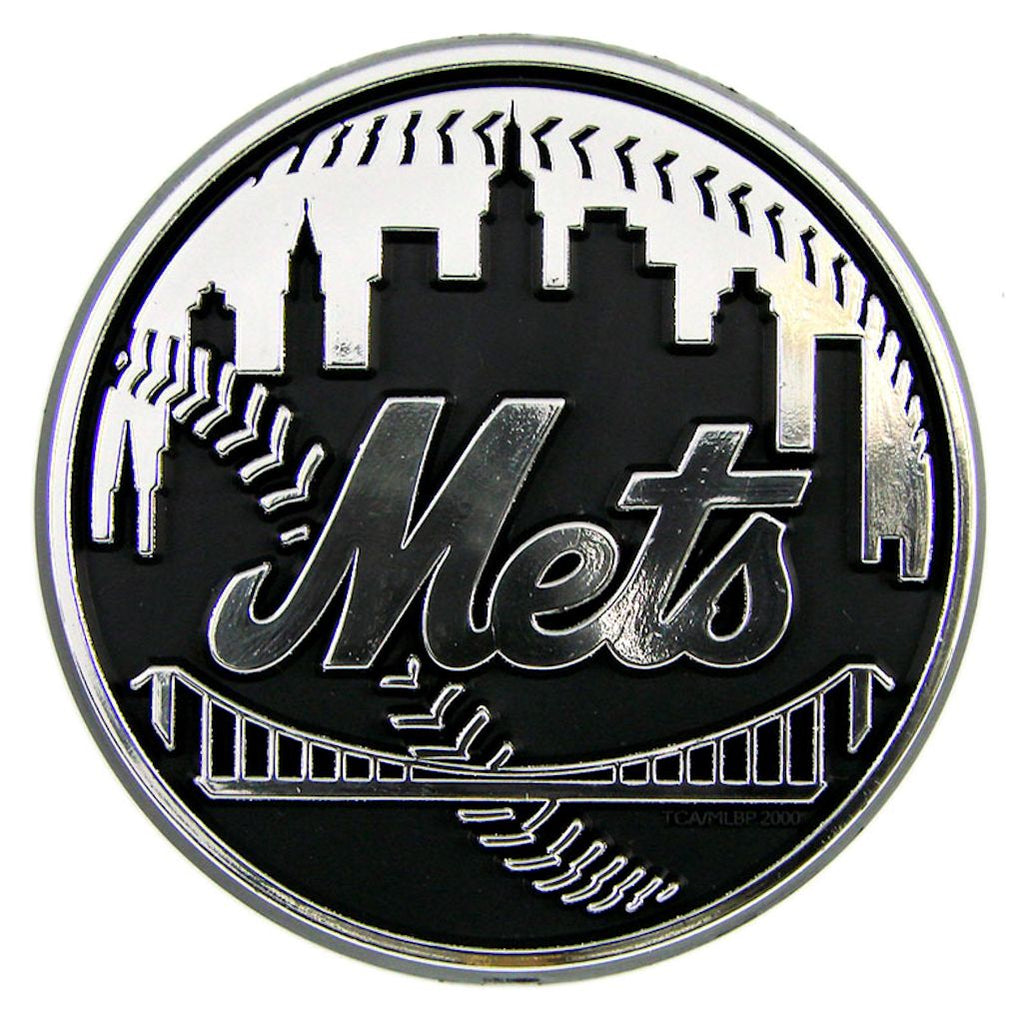 New York Mets Auto Emblem Silver