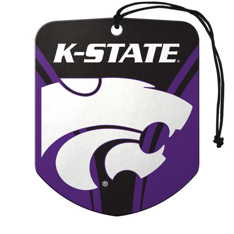 Kansas State Wildcats Air Freshener Shield Design 2 Pack Special Order