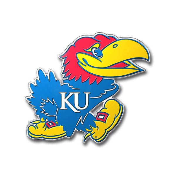 Kansas Jayhawks Auto Emblem Color