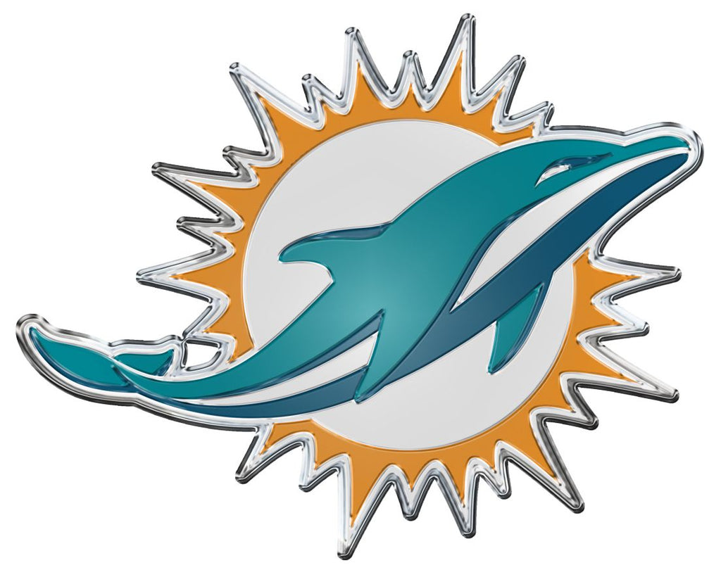 Miami Dolphins Auto Emblem Color