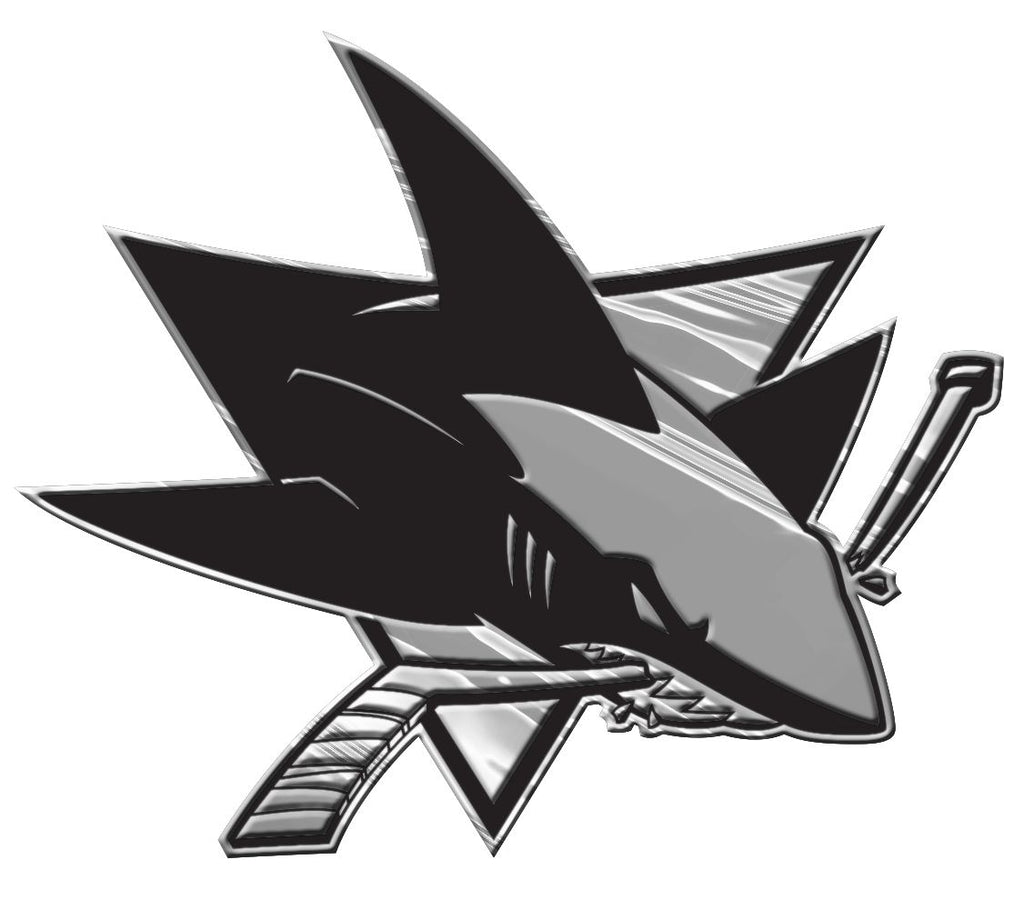 San Jose Sharks Auto Emblem Silver Special Order
