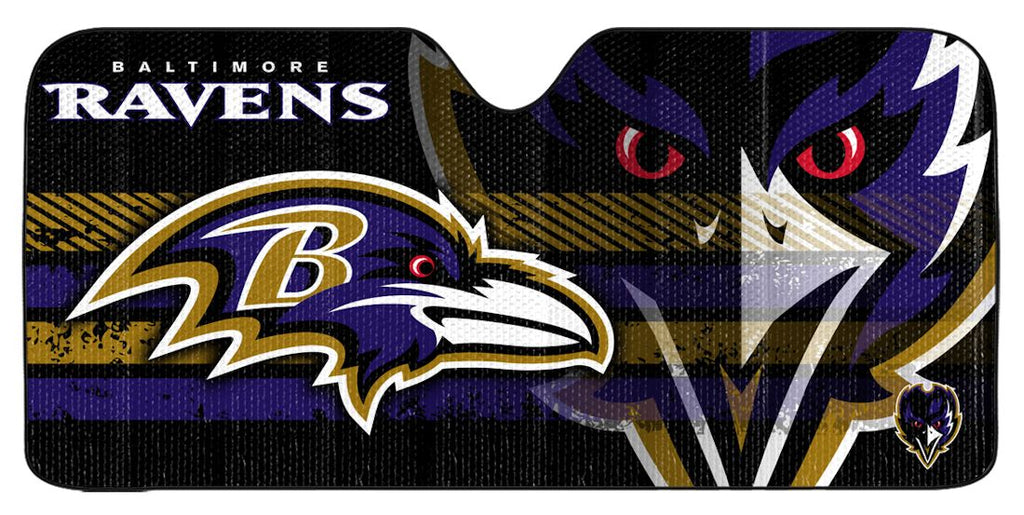 Baltimore Ravens Auto Sun Shade 59"x27"
