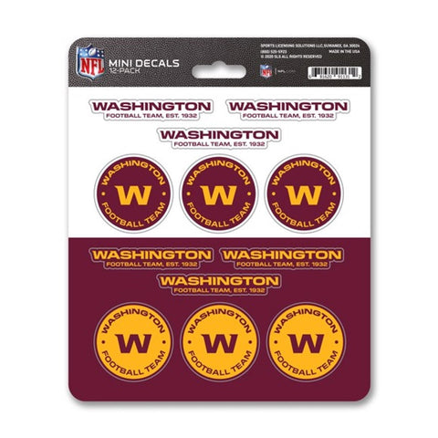 Washington Huskies Football Team Decal Set Mini 12 Pack