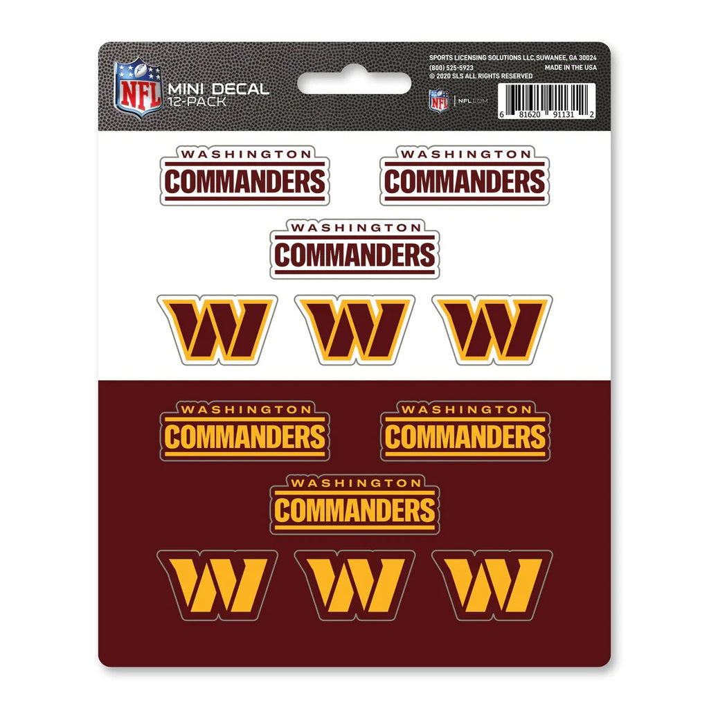 Washington Huskies Commanders Decal Set Mini 12 Pack