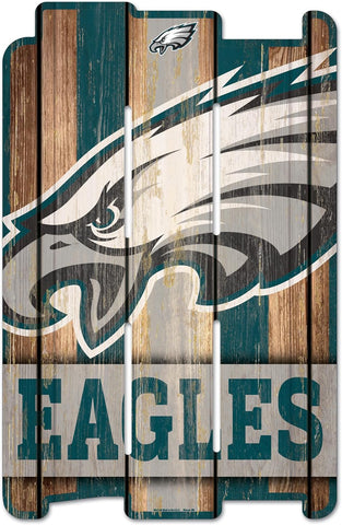 Philadelphia Eagles Sign 11x17 Wood Fence Style