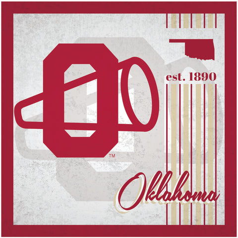 Oklahoma Sooners Sign Wood 10x10 Album Design