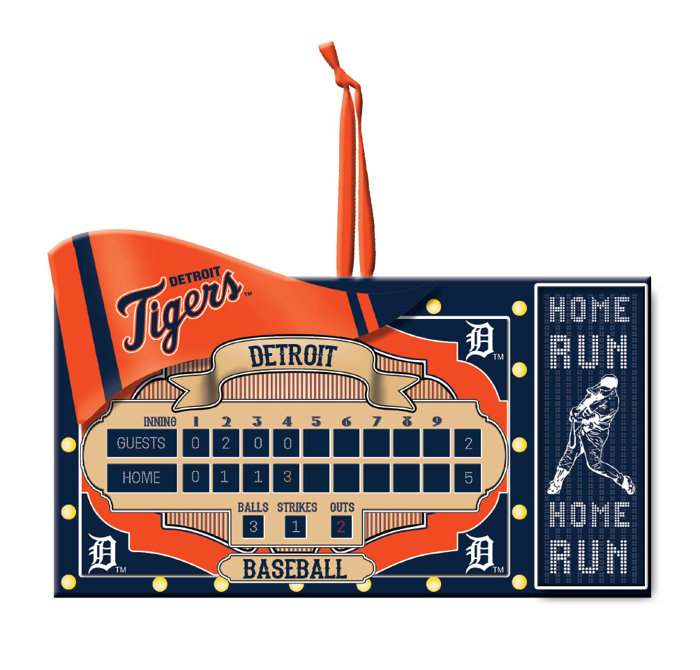 Detroit Tigers Ornament Scoreboard Design
