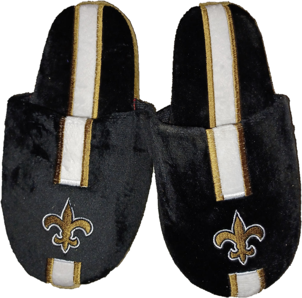 New Orleans Saints Slipper Youth 8 16 Size 3 4 Stripe (1 Pair) M