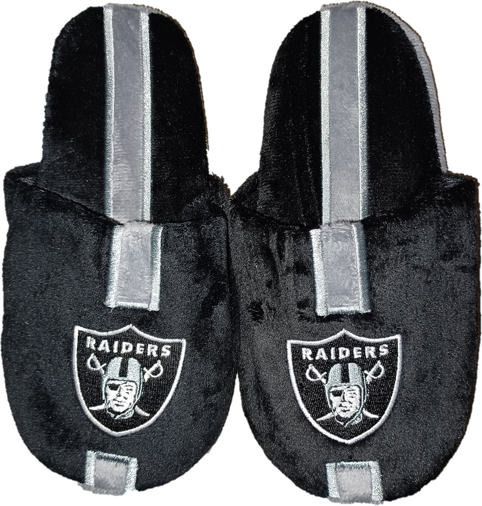 Las Vegas Raiders Slipper Youth 8 16 Size 7 8 Stripe (1 Pair) XL