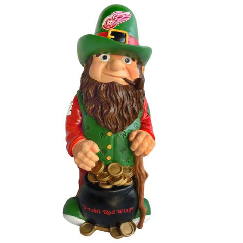 Detroit Red Wings Garden Gnome Leprechaun