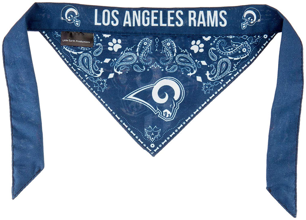 Los Angeles Rams Pet Bandanna Size