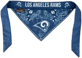 Los Angeles Rams Pet Bandanna Size
