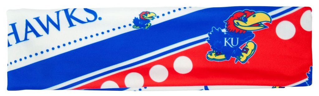 Kansas Jayhawks Stretch Patterned Headband Special Order
