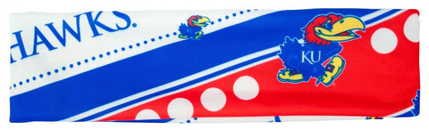 Kansas Jayhawks Stretch Patterned Headband Special Order