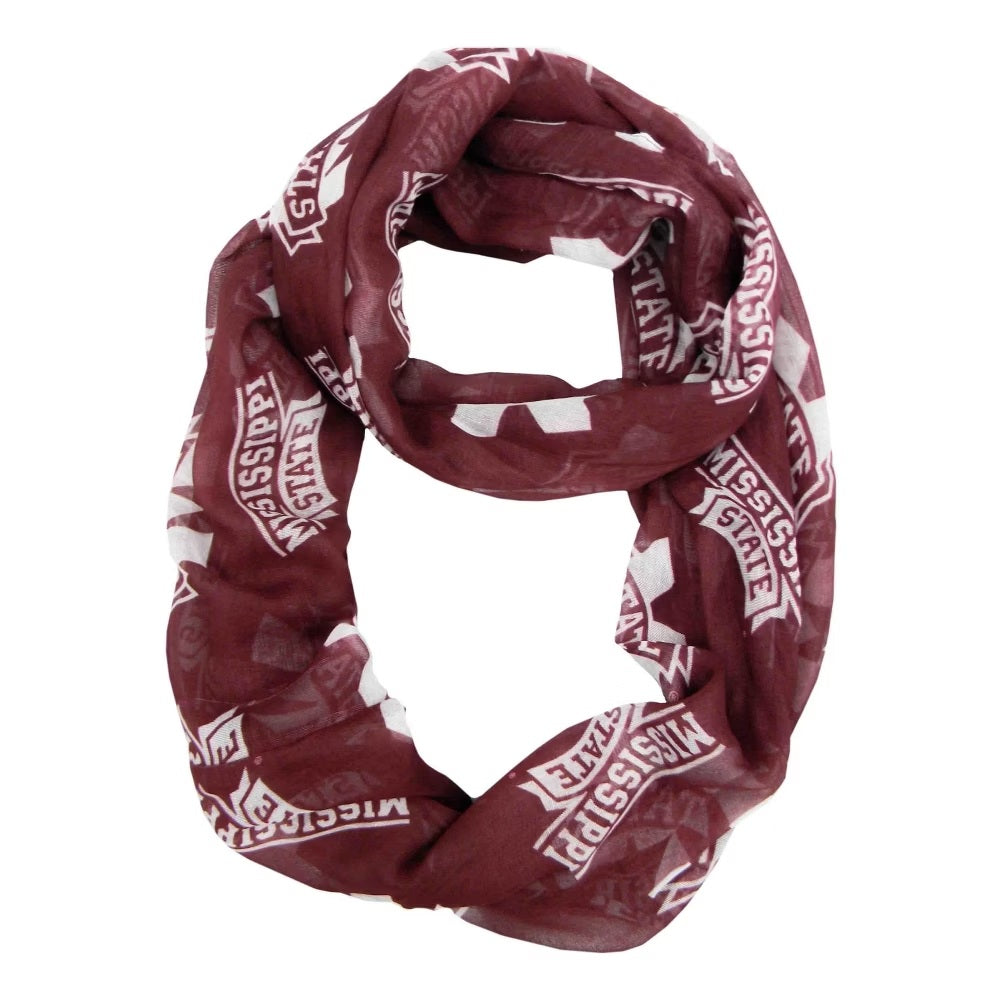 Mississippi State Bulldogs Scarf Infinity Style