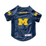 Michigan Wolverines Pet Jersey Stretch Size
