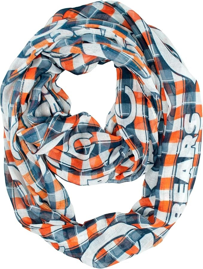 Chicago Bears Infinity Scarf Plaid