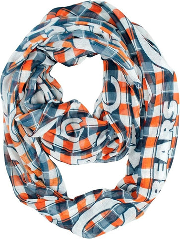 Chicago Bears Infinity Scarf Plaid