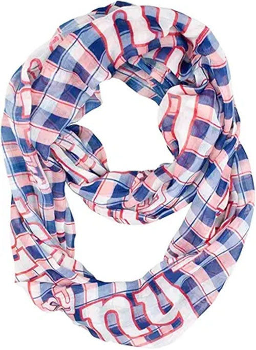 New York Giants Infinity Scarf Plaid