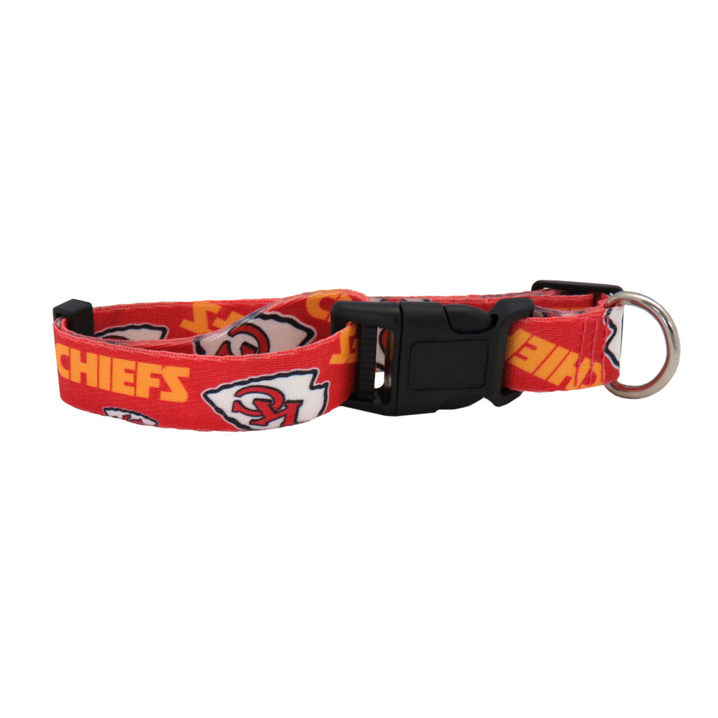 Kansas City Chiefs Pet Collar Size