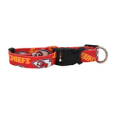 Kansas City Chiefs Pet Collar Size