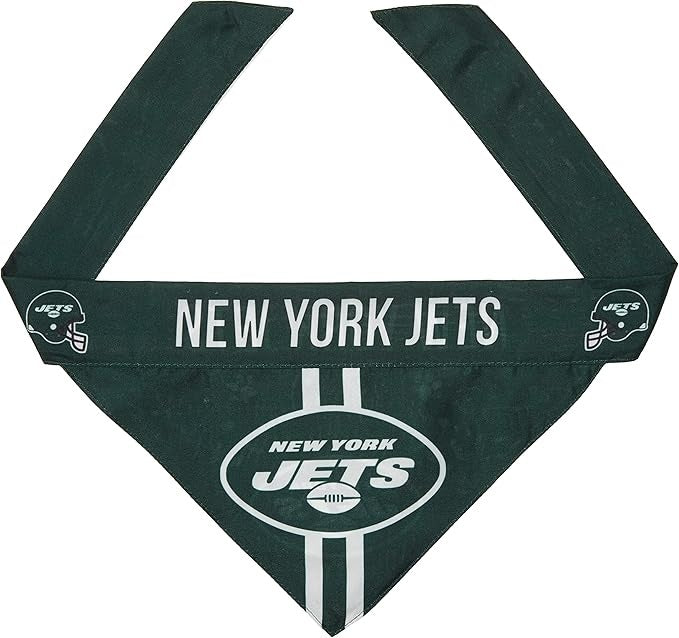 New York Jets Pet Bandanna Size Alternate Design