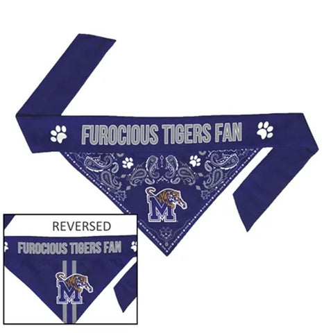 Memphis Tigers Pet Bandanna Size L