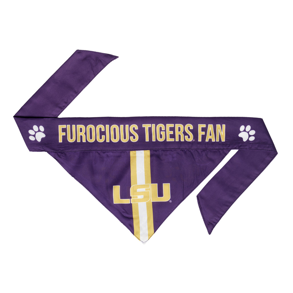 LSU Tigers Pet Bandanna Size