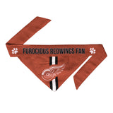 Detroit Red Wings Pet Bandanna Size