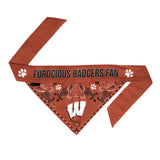 Wisconsin Badgers Pet Bandanna Size