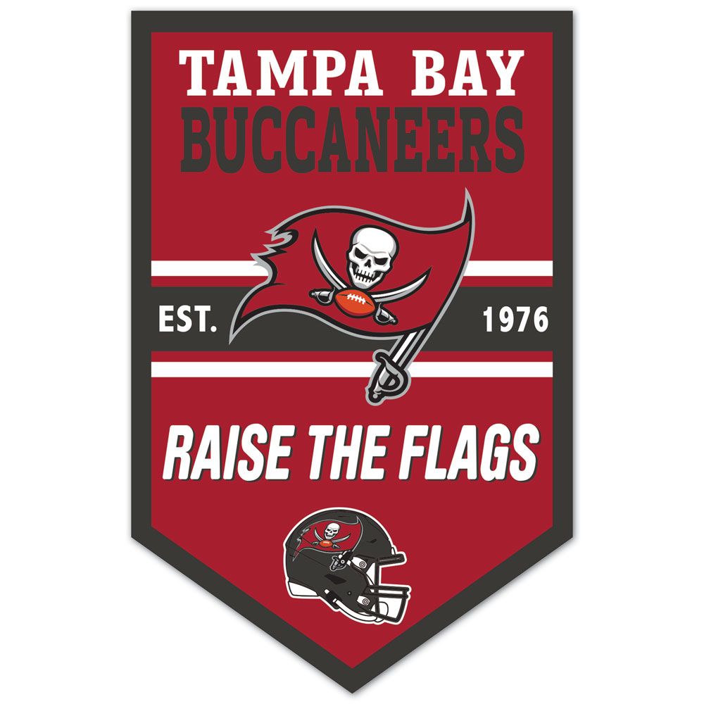 Tampa Bay Buccaneers Sign 11x17 Wood Chevron
