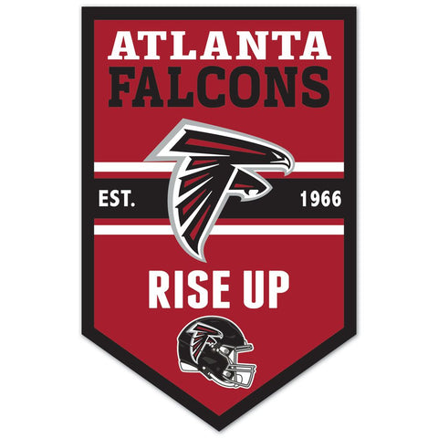 Atlanta Falcons Sign 11x17 Wood Chevron