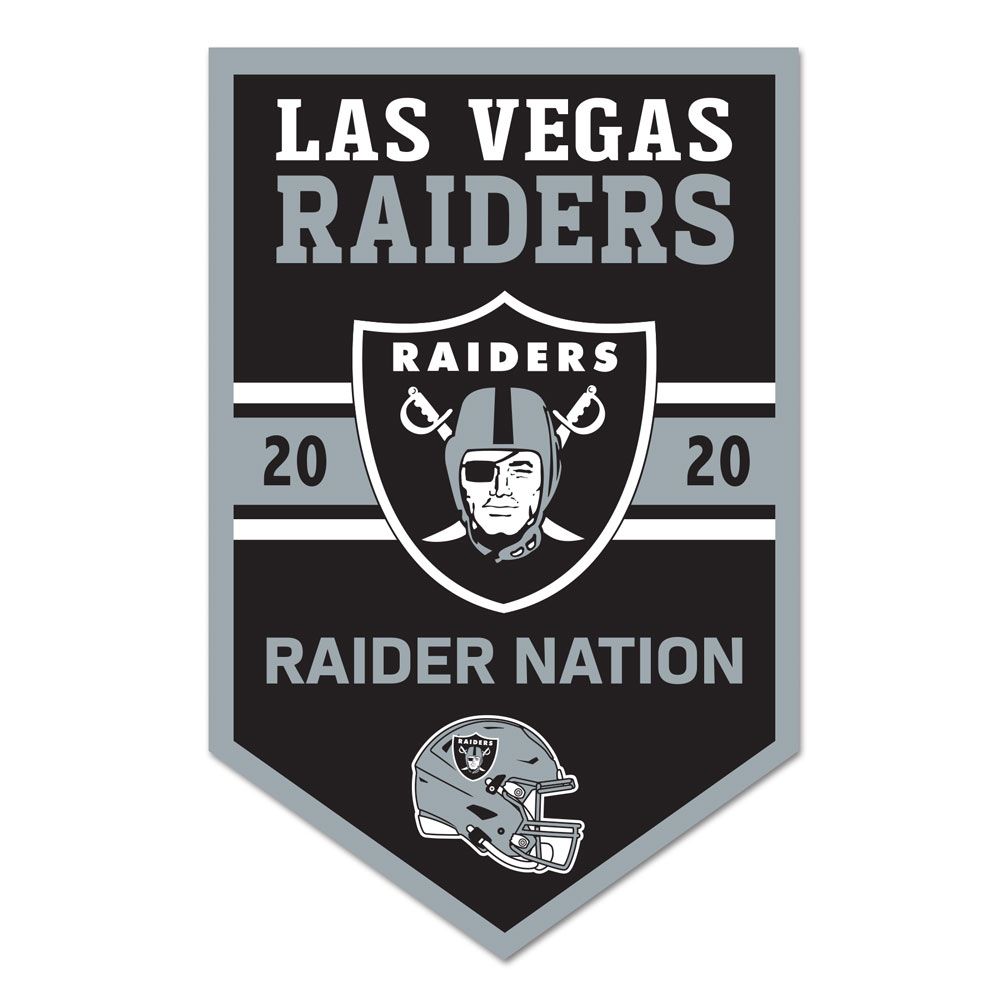 Las Vegas Raiders Sign 11x17 Wood Chevron
