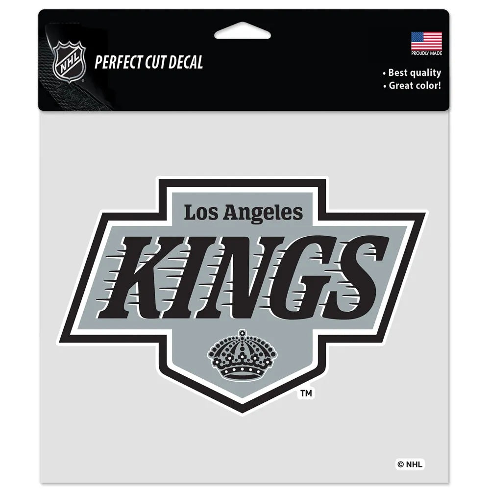 Los Angeles Kings Decal 8x8 Perfect Cut Color