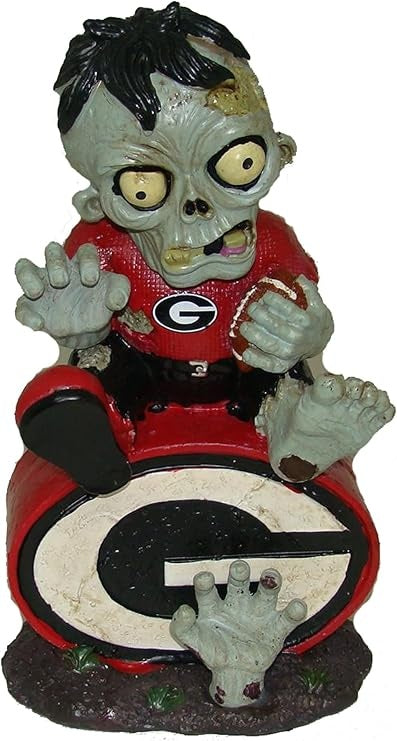 Georgia Bulldogs Zombie Figurine On Logo w/Football