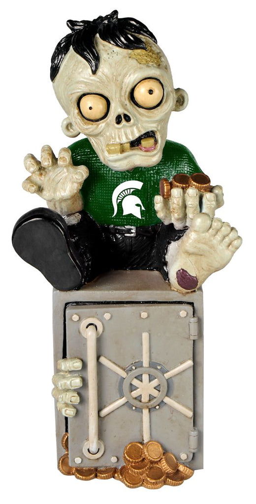 Michigan State Spartans Zombie Figurine Bank