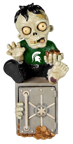 Michigan State Spartans Zombie Figurine Bank