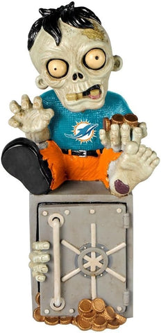 Miami Dolphins Zombie Figurine Bank