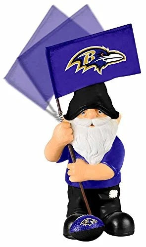 Baltimore Ravens Gnome Springy Flag