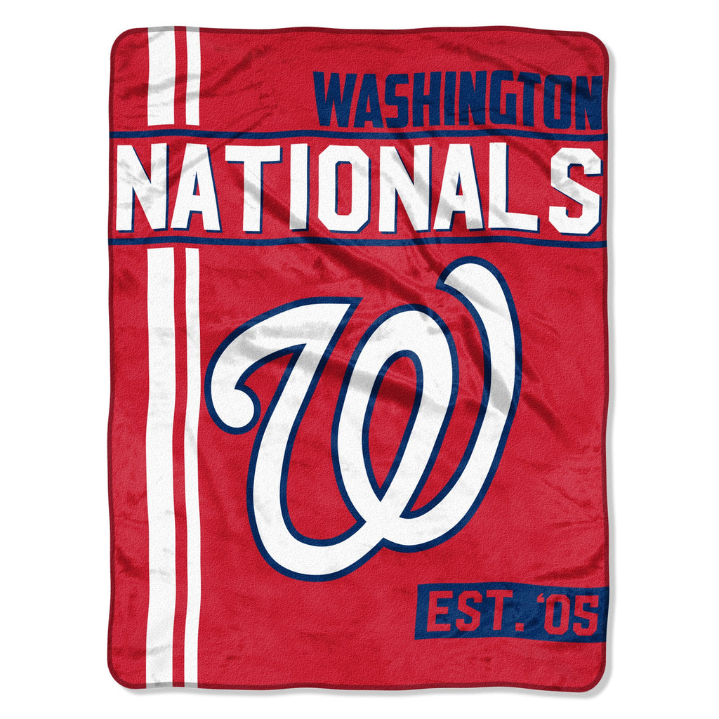 Washington Nationals Blanket 46x60 Micro Raschel Walk Off Design Rolled Special Order