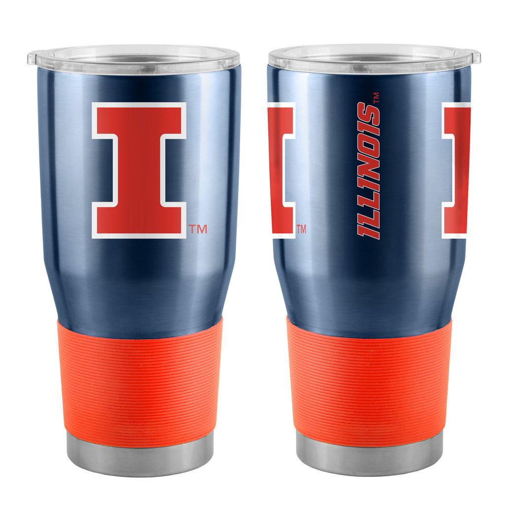 Illinois Fighting Illini Travel Tumbler 30oz Stainless Steel Special Order